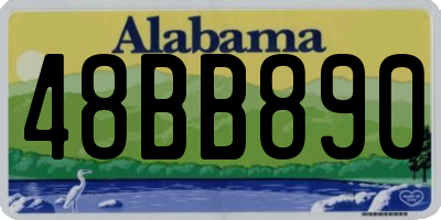 AL license plate 48BB890