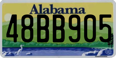 AL license plate 48BB905