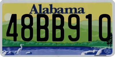 AL license plate 48BB910