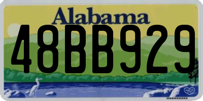 AL license plate 48BB929