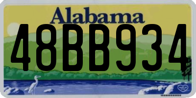AL license plate 48BB934