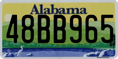 AL license plate 48BB965