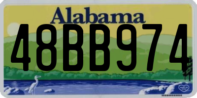 AL license plate 48BB974