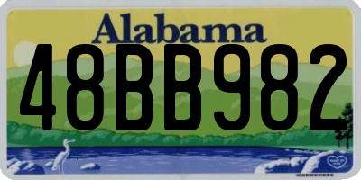AL license plate 48BB982