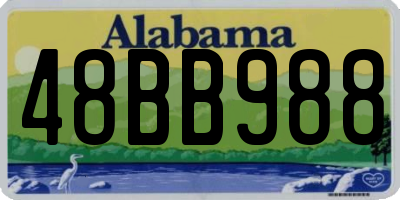 AL license plate 48BB988