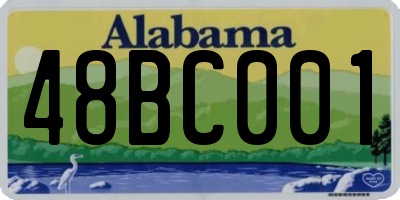 AL license plate 48BC001