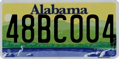 AL license plate 48BC004