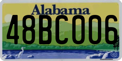 AL license plate 48BC006
