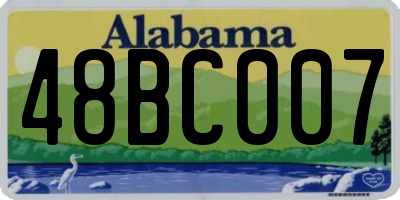 AL license plate 48BC007