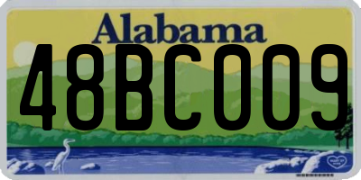 AL license plate 48BC009