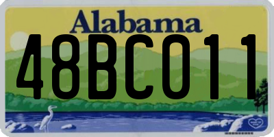 AL license plate 48BC011