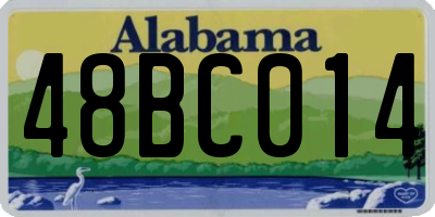 AL license plate 48BC014