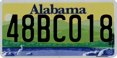 AL license plate 48BC018