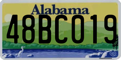 AL license plate 48BC019