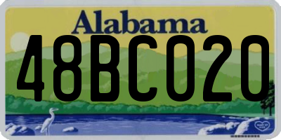 AL license plate 48BC020