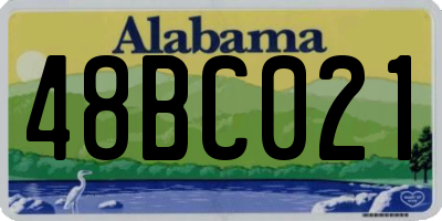 AL license plate 48BC021