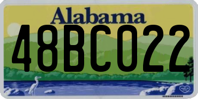 AL license plate 48BC022