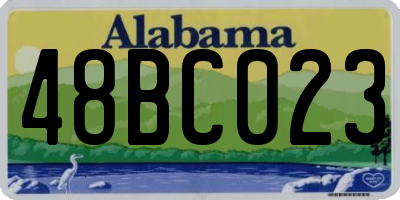 AL license plate 48BC023