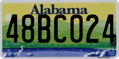 AL license plate 48BC024