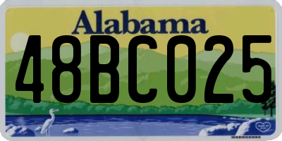 AL license plate 48BC025