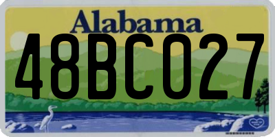 AL license plate 48BC027