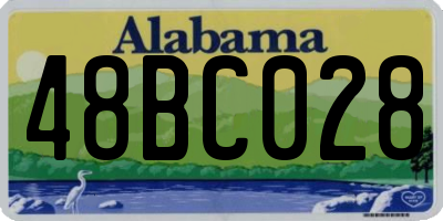 AL license plate 48BC028
