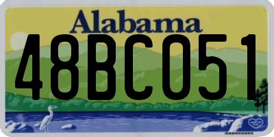 AL license plate 48BC051
