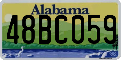 AL license plate 48BC059