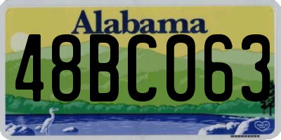 AL license plate 48BC063