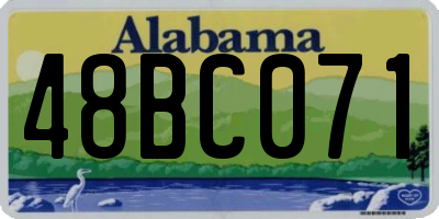 AL license plate 48BC071