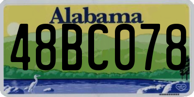 AL license plate 48BC078