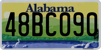 AL license plate 48BC090