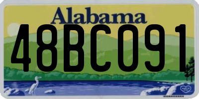 AL license plate 48BC091
