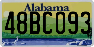AL license plate 48BC093