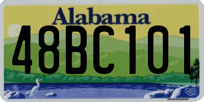 AL license plate 48BC101