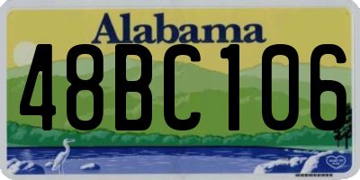 AL license plate 48BC106