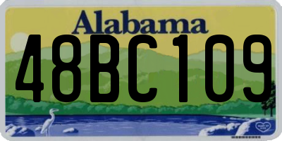 AL license plate 48BC109