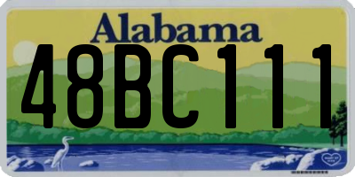 AL license plate 48BC111