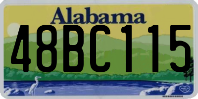AL license plate 48BC115