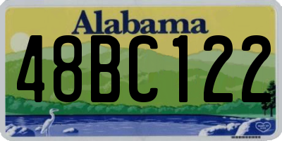 AL license plate 48BC122