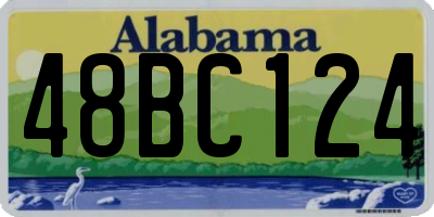 AL license plate 48BC124