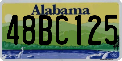 AL license plate 48BC125