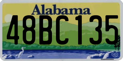 AL license plate 48BC135