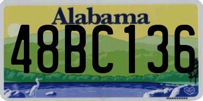 AL license plate 48BC136