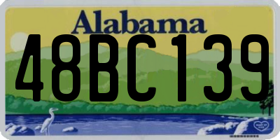 AL license plate 48BC139