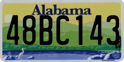 AL license plate 48BC143