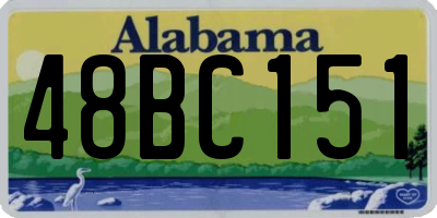 AL license plate 48BC151