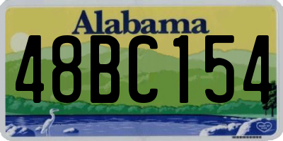 AL license plate 48BC154