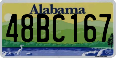 AL license plate 48BC167