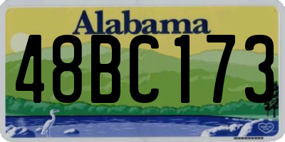 AL license plate 48BC173